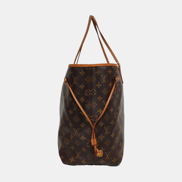 NEVERFULL GM Monogram Coated Canvas Brown