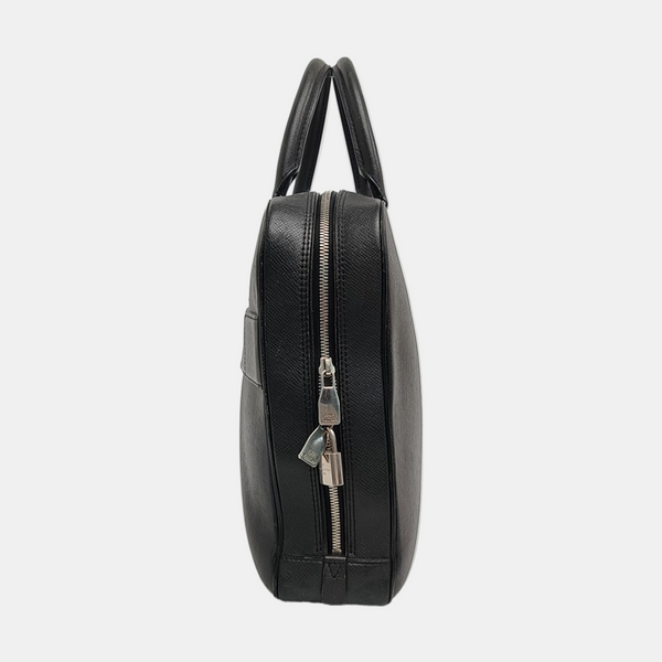 Calfskin Top Handle Bag Black