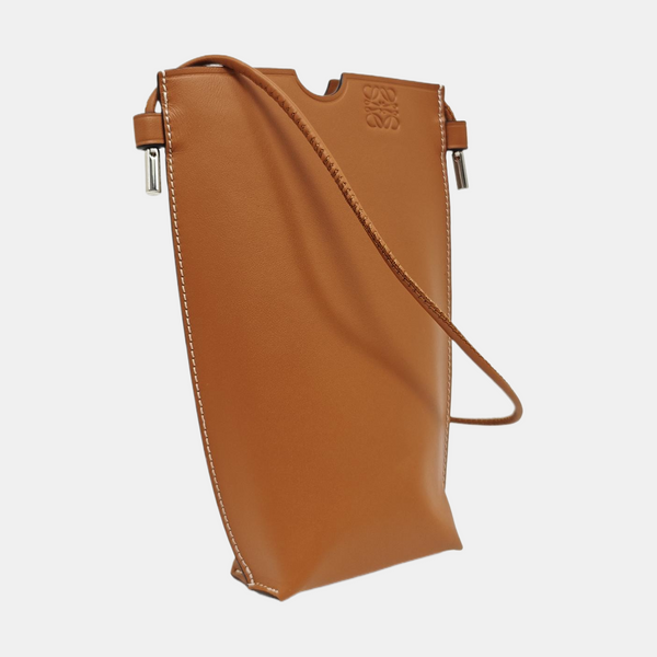 Calfskin Shoulder Bag Brown