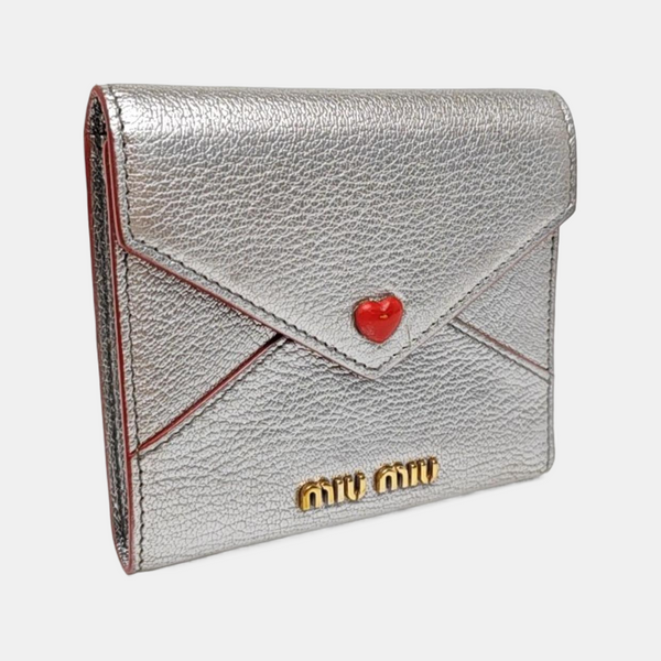 Love Lambskin Gray Wallet