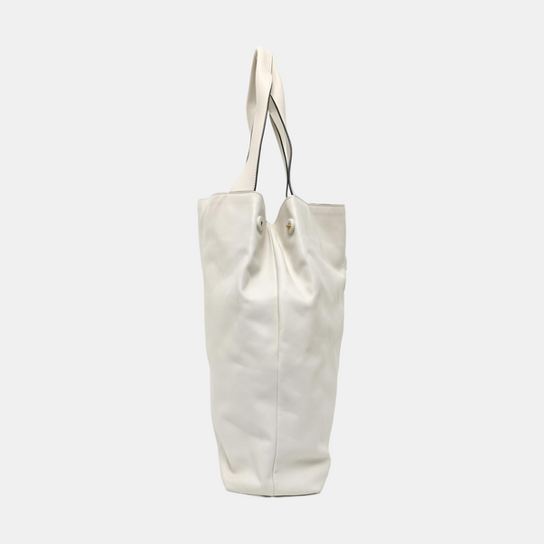 Calfskin Shoulder Bag White