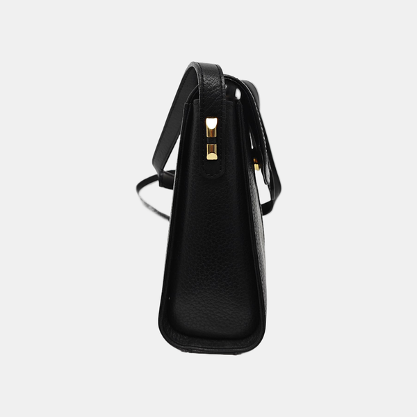 Calfskin Shoulder Bag Black