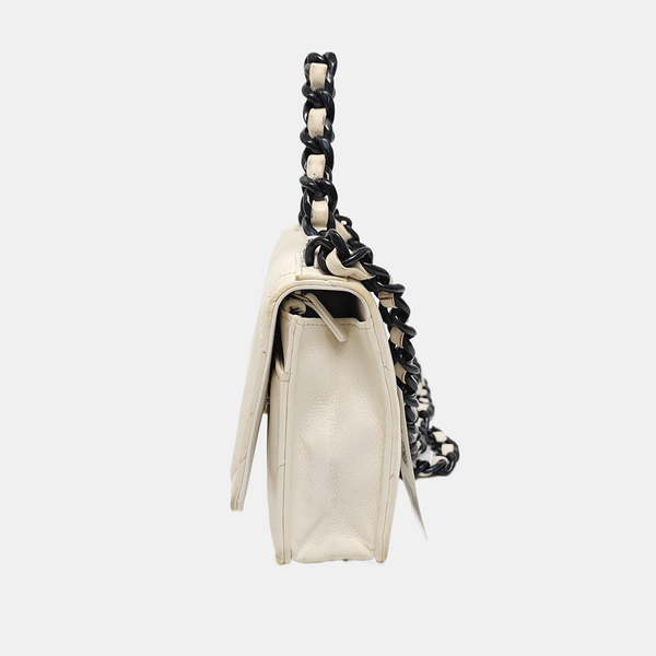 CHANEL 19 WOC Quilted Calfskin White