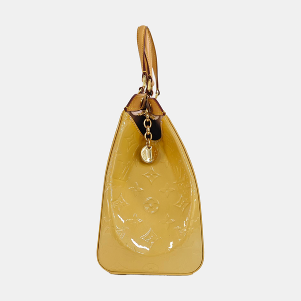 BREA MM Monogram Patent Leather Yellow