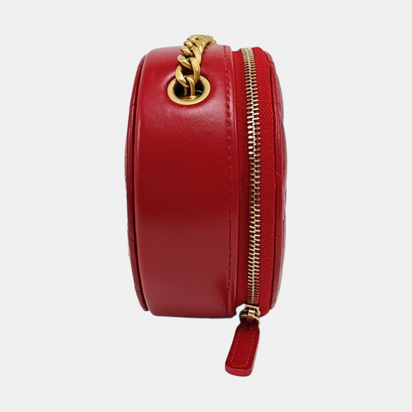 22K Quilted Lambskin Red