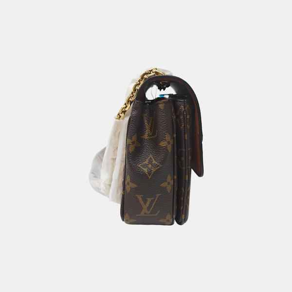 MARCEAU Monogram Coated Canvas Brown