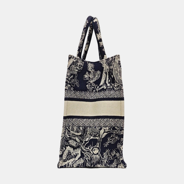 Book Tote Medium Fabric Blue