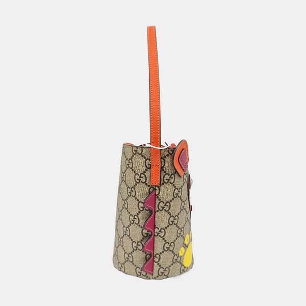 Monogram Coated Canvas Bucket Bag Beige