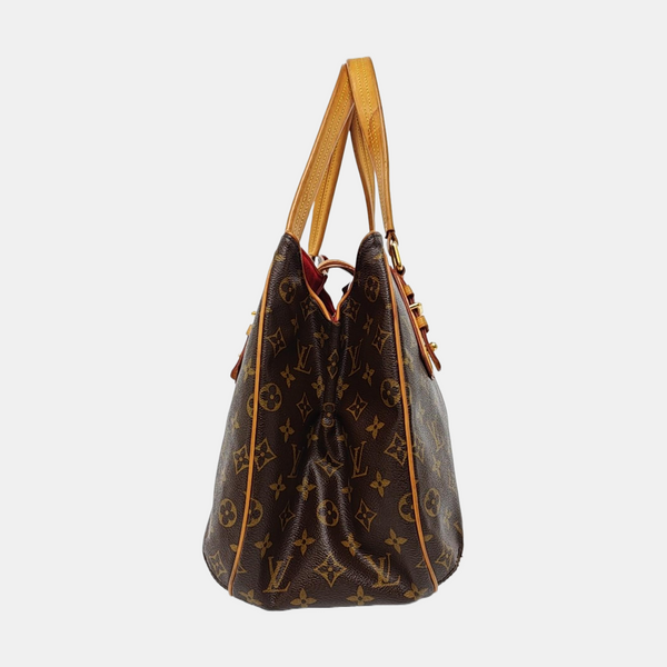 GRIET Monogram Coated Canvas Brown