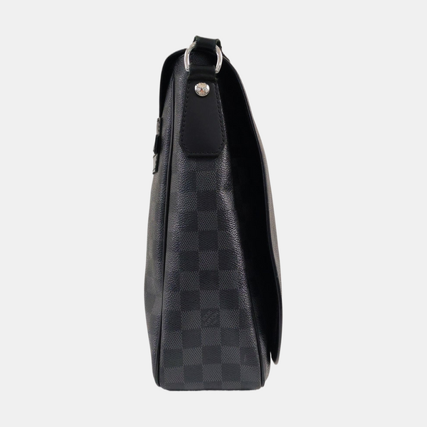 DISTRICT GM Damier Graphite Coated Canvas Black