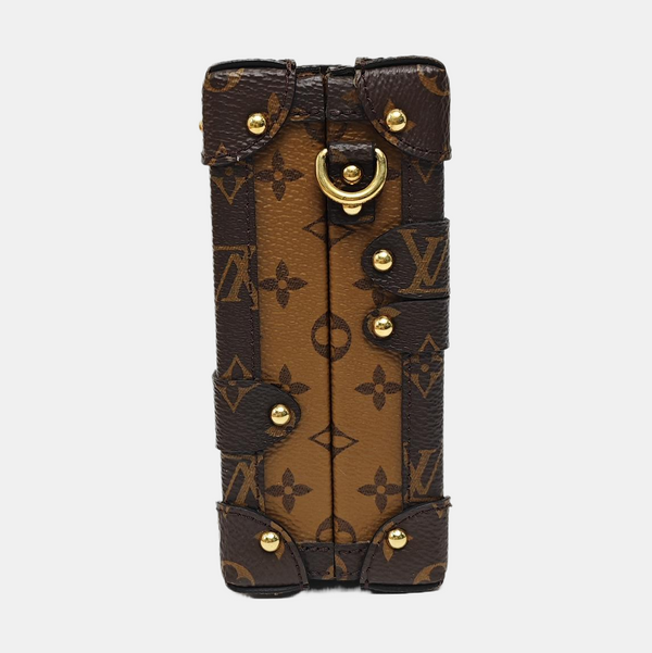 PETITE MALLE Monogram Coated Canvas Brown