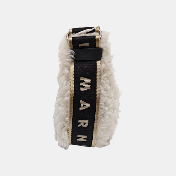 Sheepskin Shoulder Bag White
