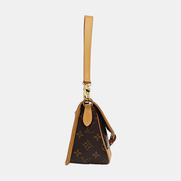 DIANE Monogram Coated Canvas Brown