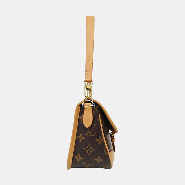 DIANE Monogram Coated Canvas Brown