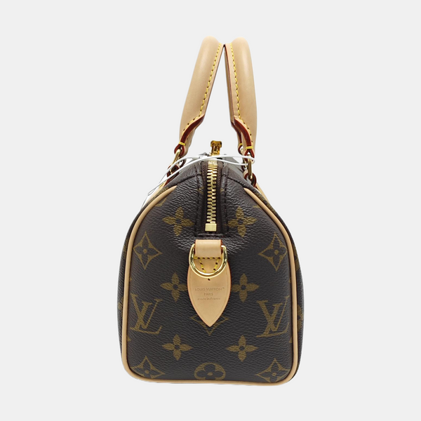 SPEEDY 20 Monogram Coated Canvas Brown