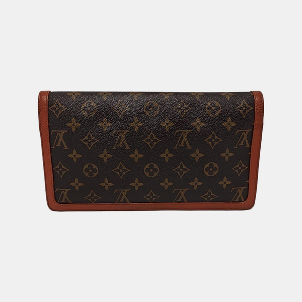 DAME GM Monogram Coated Canvas Brown