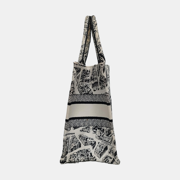 Book Tote Medium Canvas White