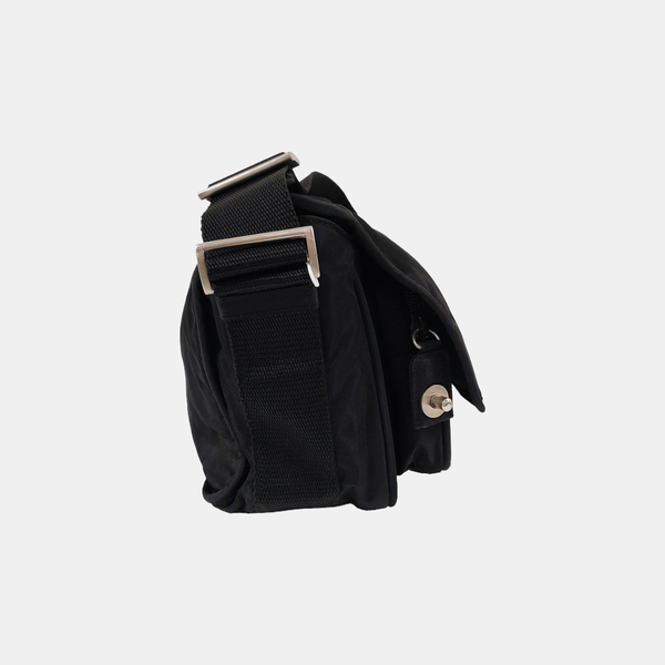 Nylon Shoulder Bag Black