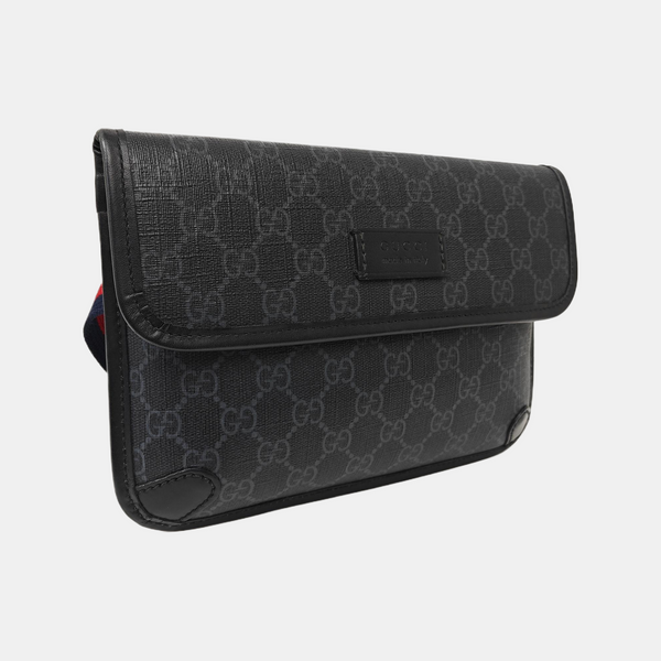 Neo Vintage Monogram Coated Canvas Black