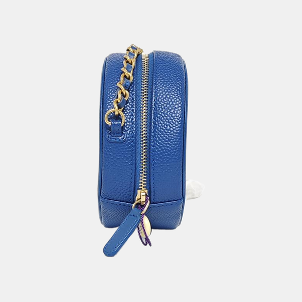 FILIGREE Mini Quilted Grained Calfskin Blue