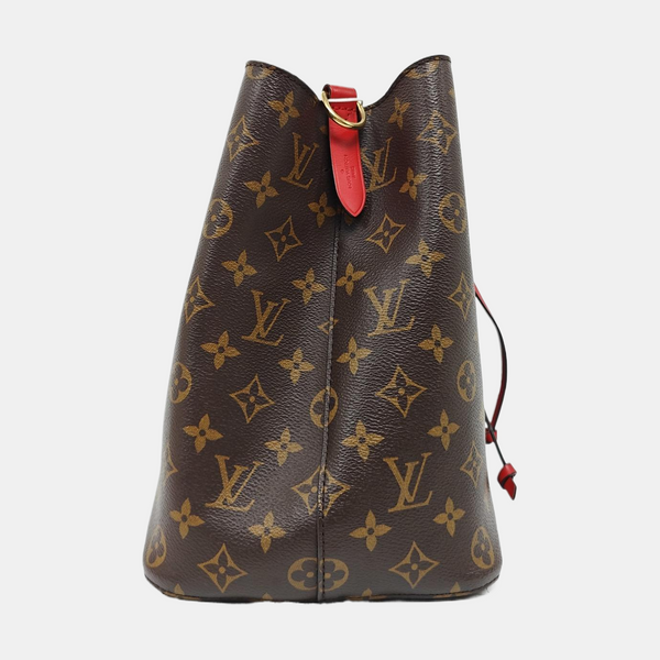 Authenticated pre-owned NÉONOÉ MM Monogram Coated Canvas Brown - Bucket Bag at Looply