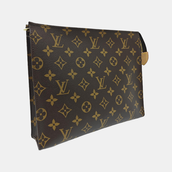 TOILET POCKET 26 Monogram Coated Canvas Brown
