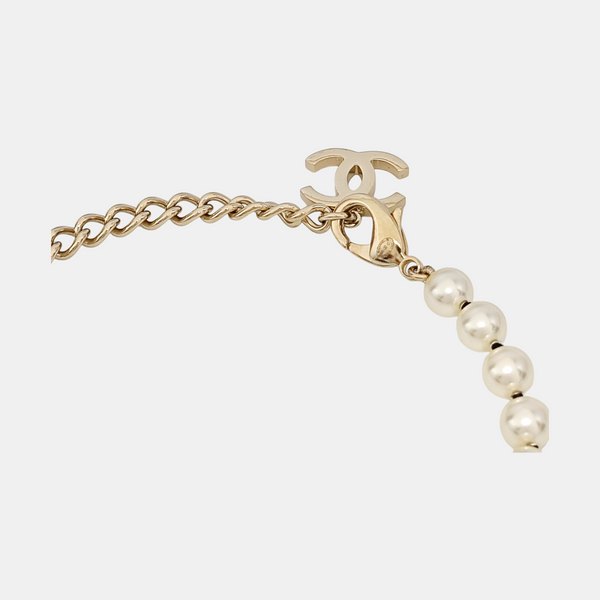 Faux Pearl White Necklace