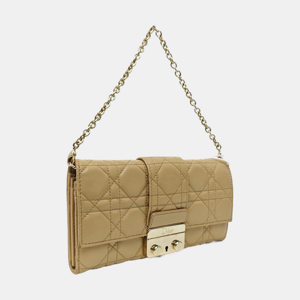 Miss Dior Cannage Lambskin Beige
