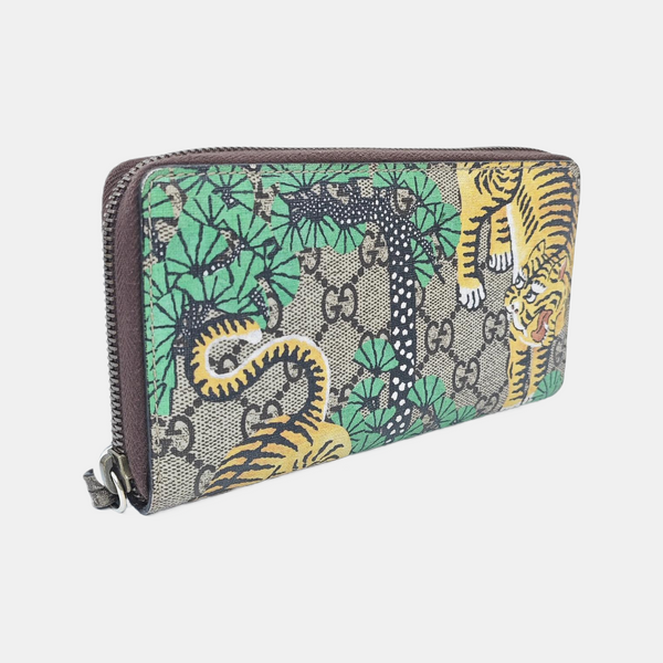 Monogram Coated Canvas Wallet Brown