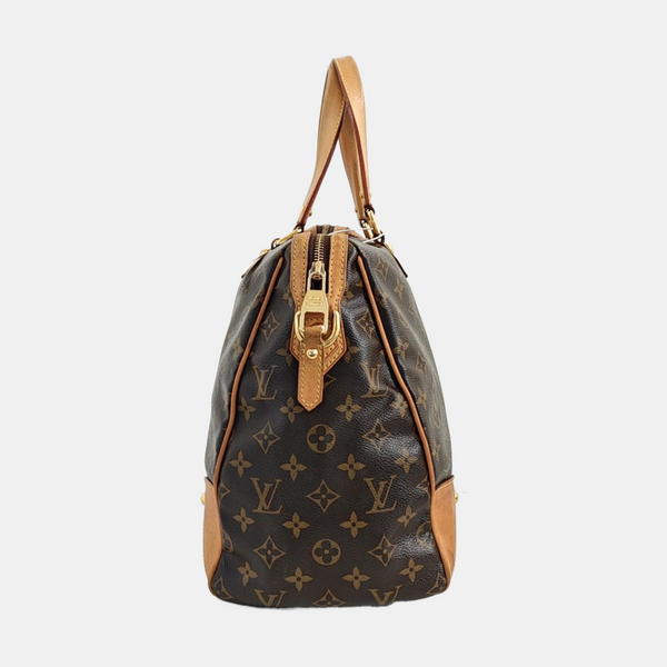 RETIRO GM Monogram Coated Canvas Brown