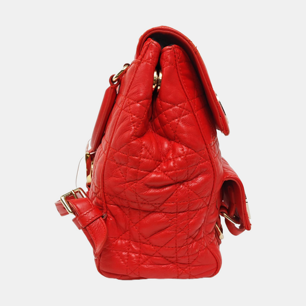 Stardust Cannage Calfskin Red