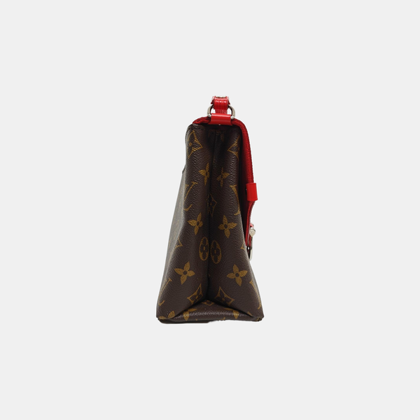 SAINT MICHEL Monogram Coated Canvas Brown