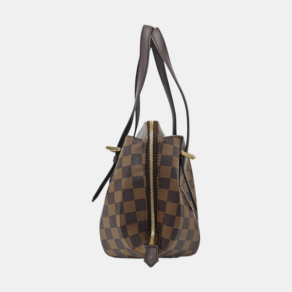 BELEM MM Damier Ebene Coated Canvas Brown
