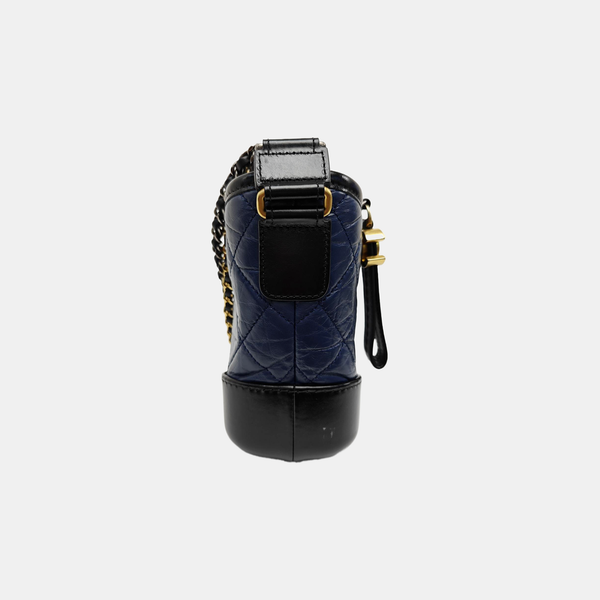 GABRIELLE Small Quilted Calfskin Blue