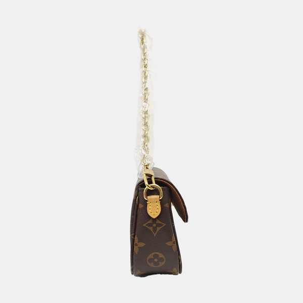 IVY Monogram Coated Canvas Brown
