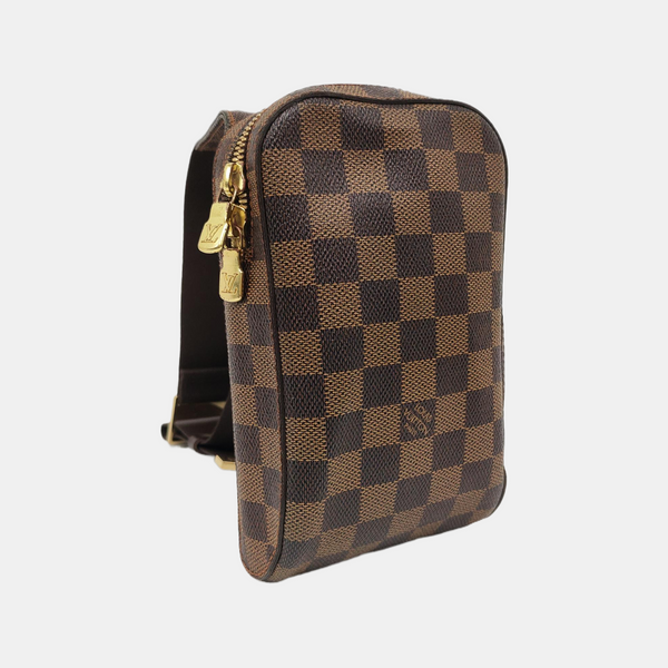 GÉRONIMOS Damier Ebene Coated Canvas Brown