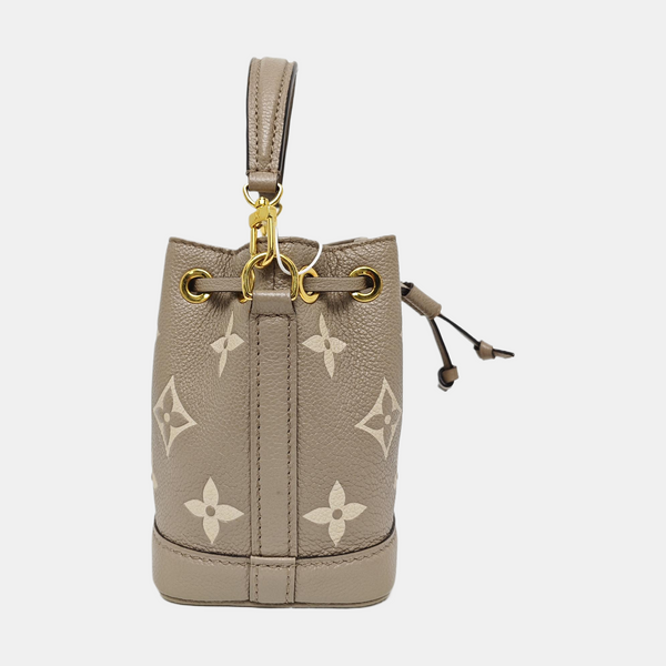 NOÉ Nano Monogram Calfskin Gray