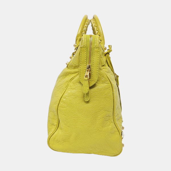 Authenticated pre-owned Classic City Lambskin Green - Tote Bag at Looply