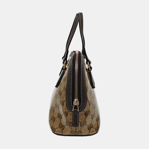Dome Monogram Coated Canvas Brown