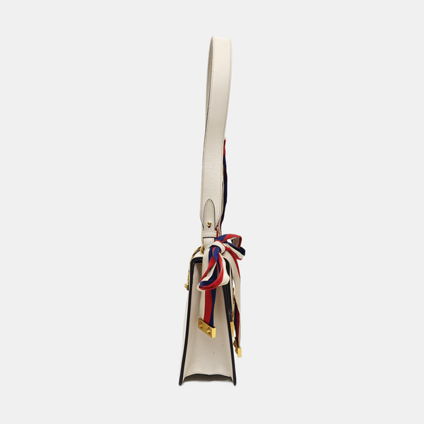Sylvie Small Calfskin White