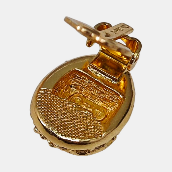 Metal Gold Clip On Earrings