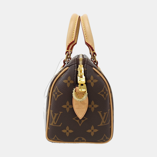 SPEEDY 20 Monogram Coated Canvas Brown