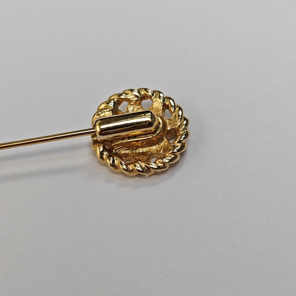 Metal Gold Brooch