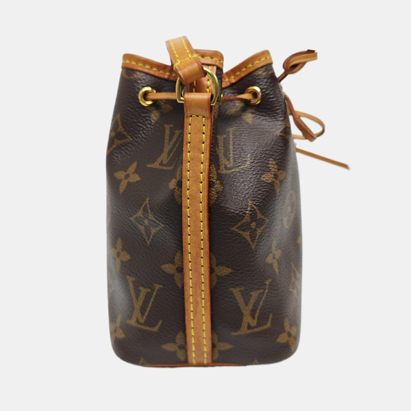 NÉONOÉ Nano Monogram Coated Canvas Brown