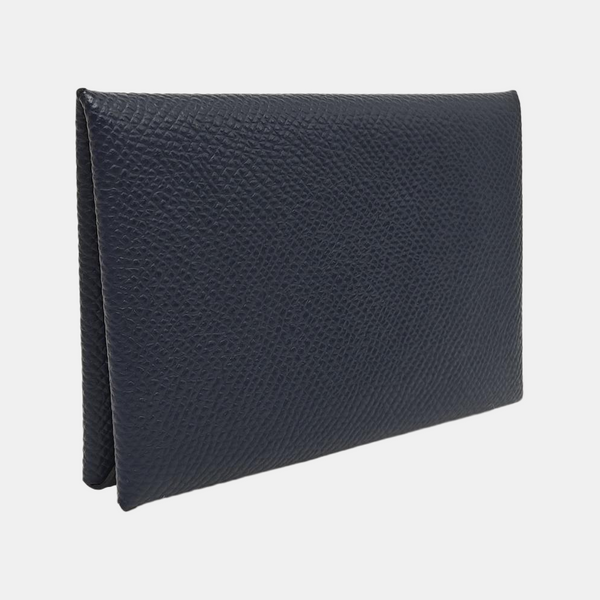 Calvi Epsom Blue Card Holder