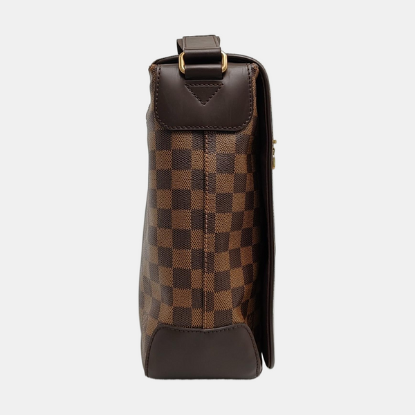 SPENCER Damier Ebene Coated Canvas Brown