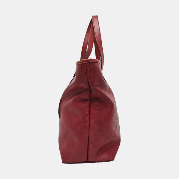 GG Imprime Monogram Coated Canvas Red