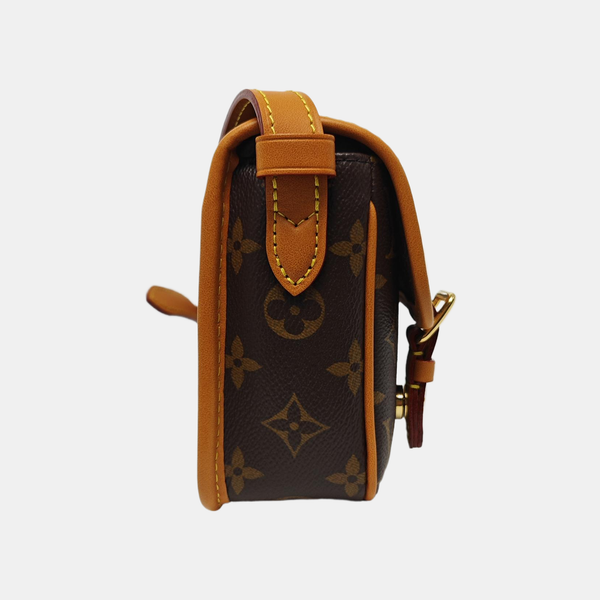 SATCHEL Mini Monogram Coated Canvas Brown