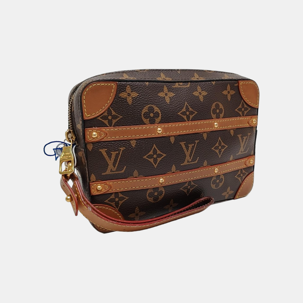 SOFT TRUNK Monogram Coated Canvas Brown