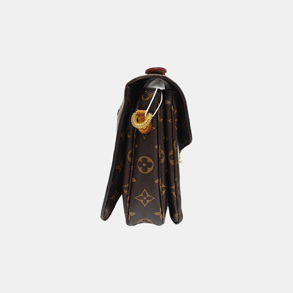 MÉTIS MM Monogram Coated Canvas Brown